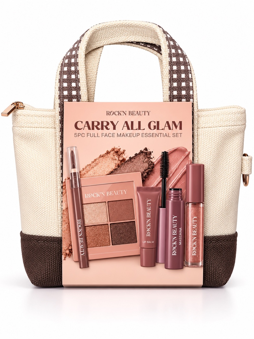 Rock’n Beauty Carry All Glam Mini Tote Keychain/Bag Charm